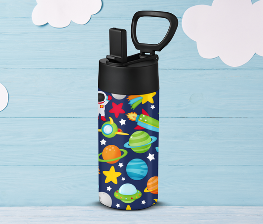 Kids Space Theme Navy 12oz Tumbler