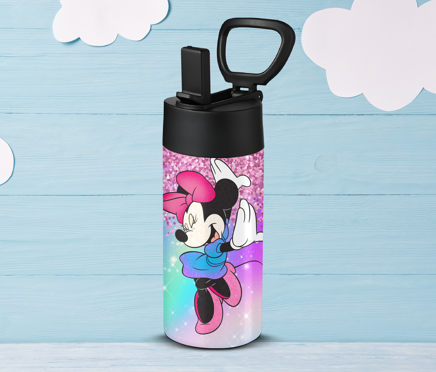 Ombre Dancing Cartoon 12oz Kids Tumbler