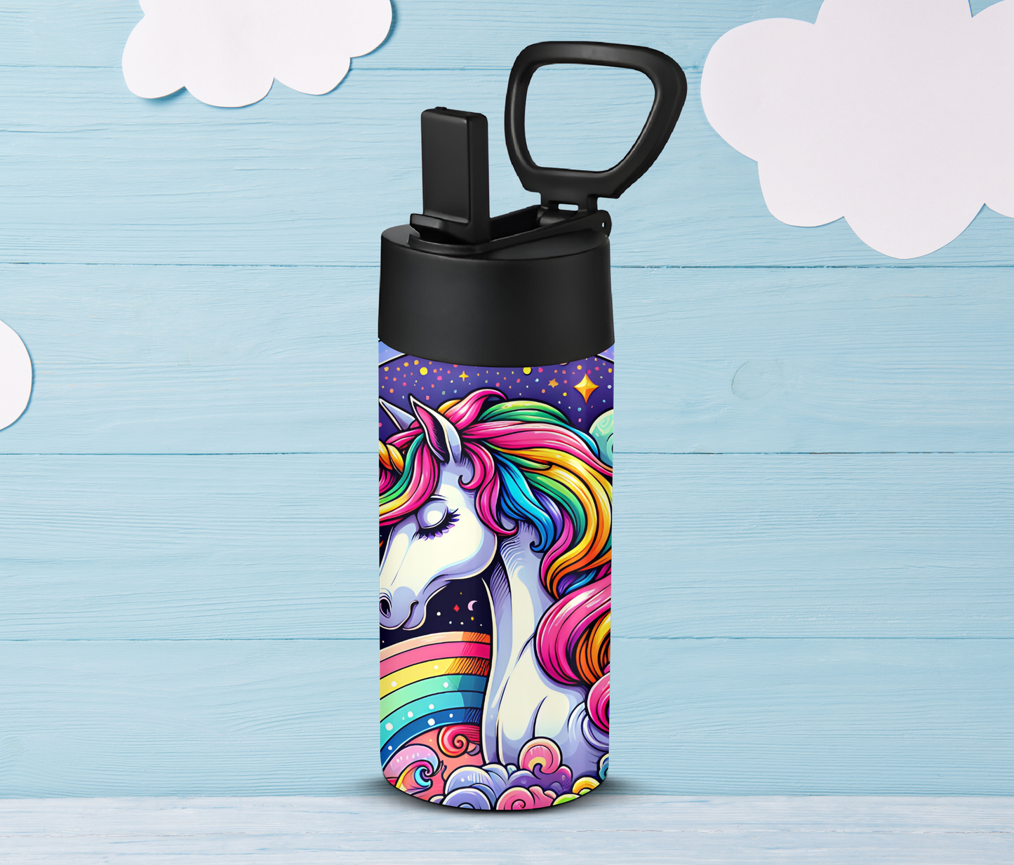 Kids Rainbow Unicorn 12oz Tumbler