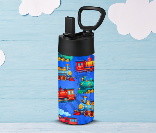 Blue Trains 12oz Kids Tumbler