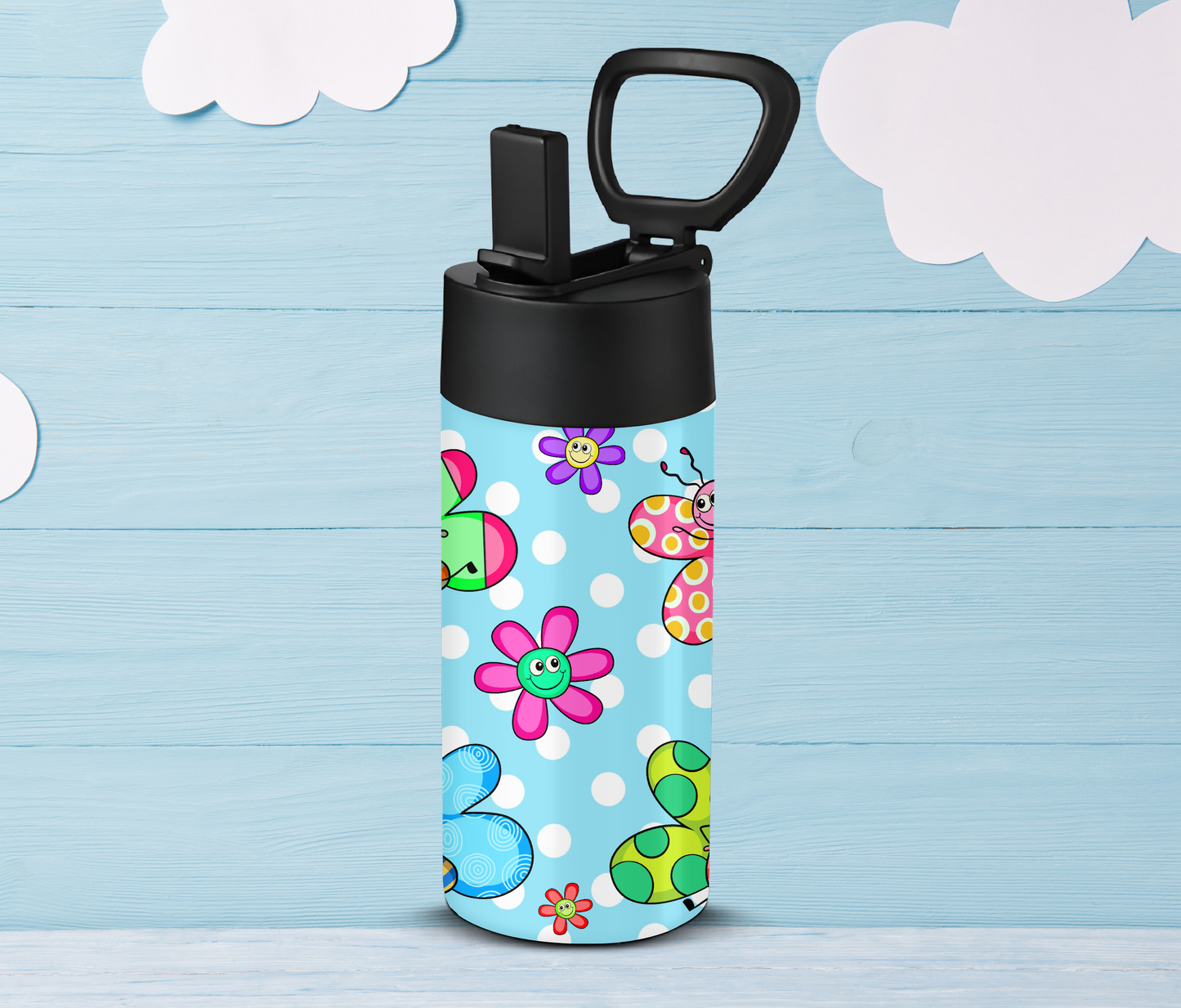 Cute Butterflies 12oz Kids Tumbler