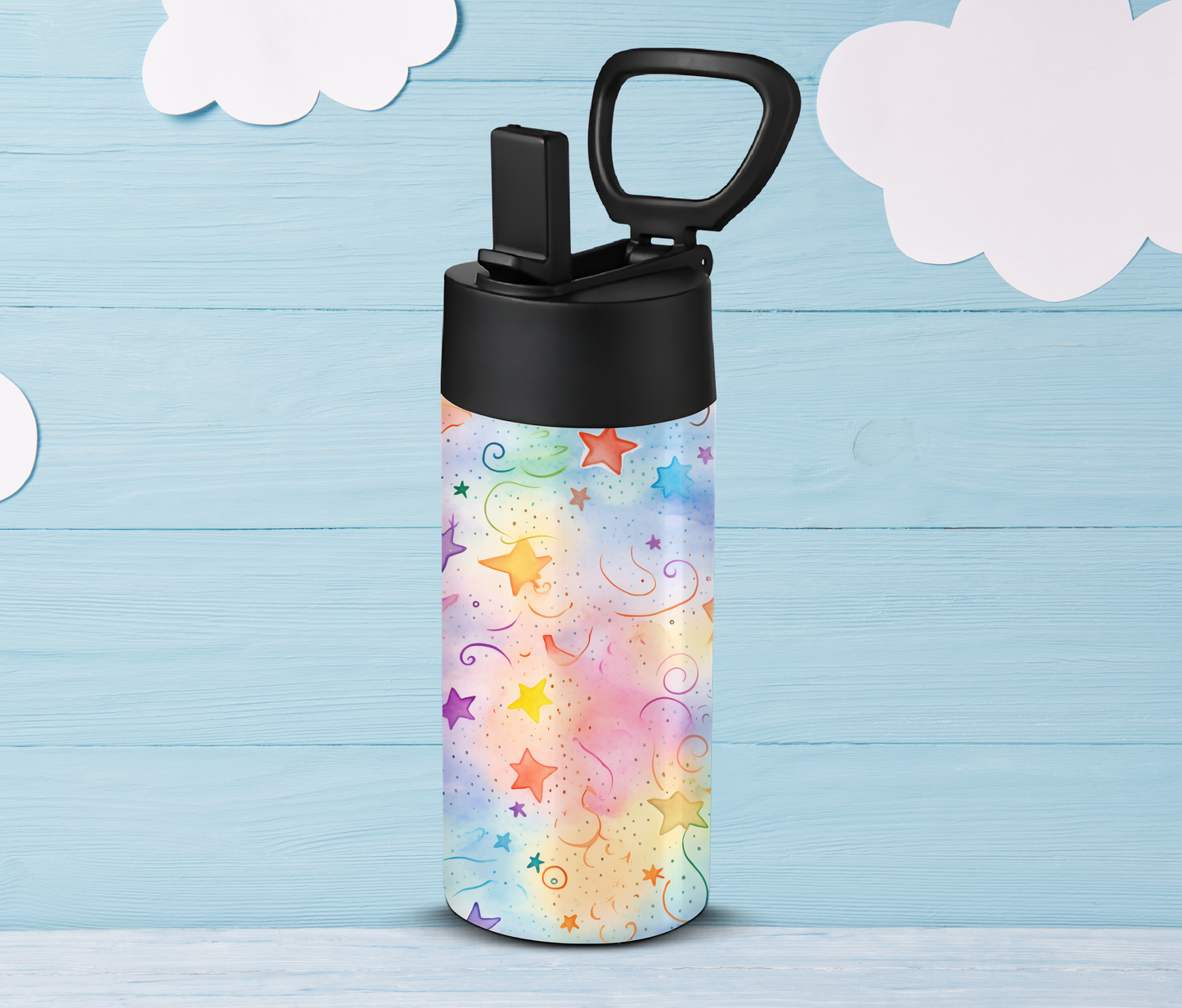 Kids Rainbow Stars 12oz Tumbler