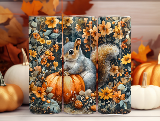 Squirrel & Pumpkin 20oz Tumbler