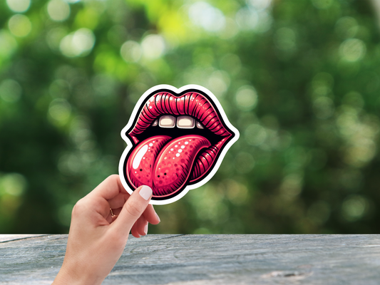 Tongue Sticking Out Sticker