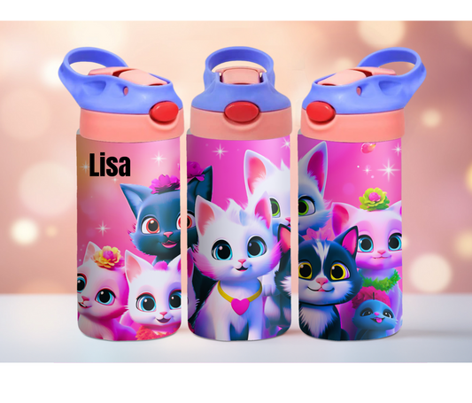 Cute Cats 12oz Kids Tumbler