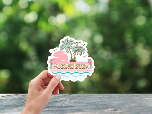 Beach Bum Sticker