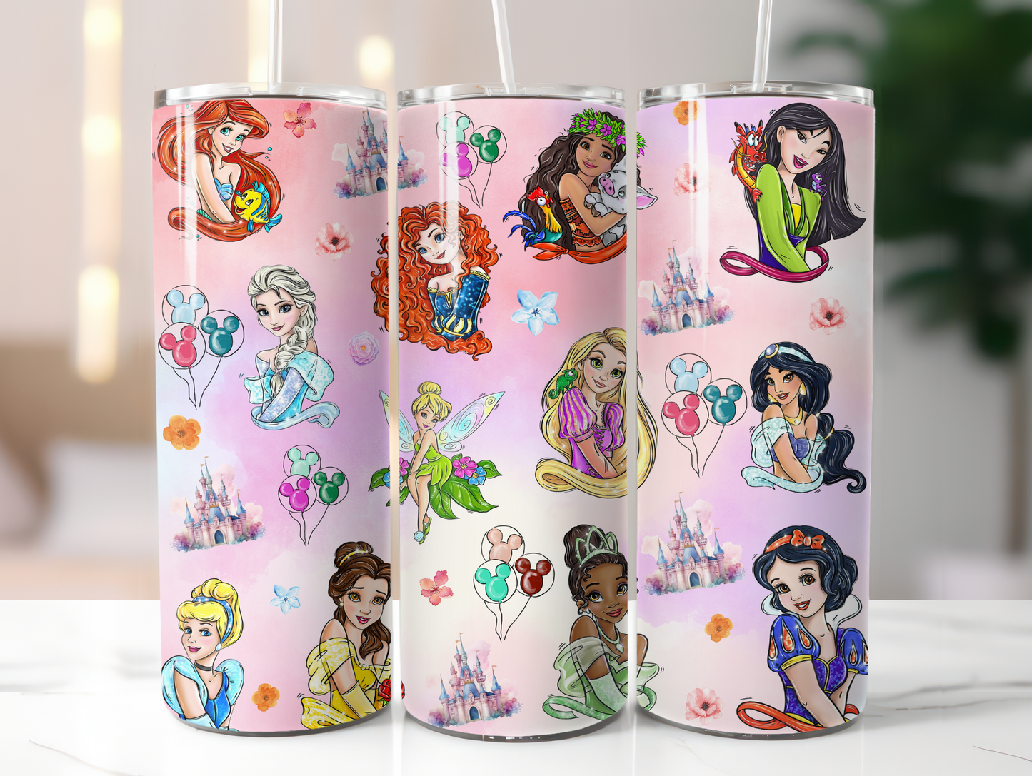 Cartoon Princess 20oz Tumbler