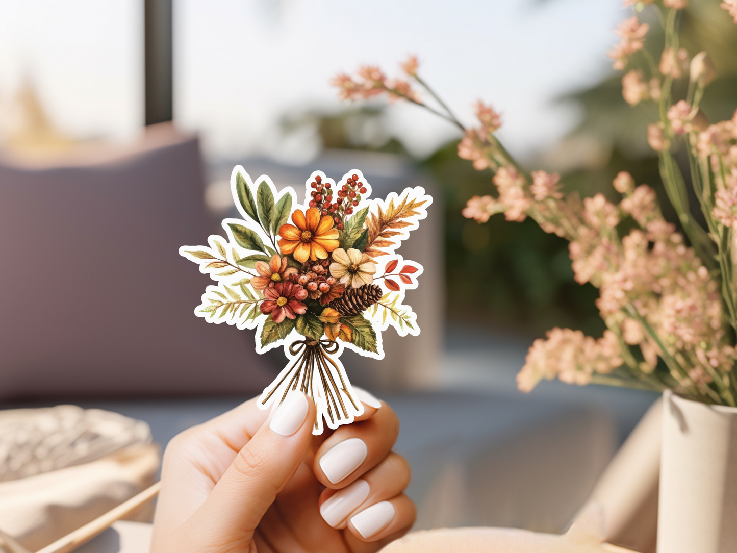 Fall Flower Bouquet #2 Sticker