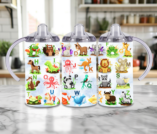 Animal Alphabet 12oz Sippy Tumbler