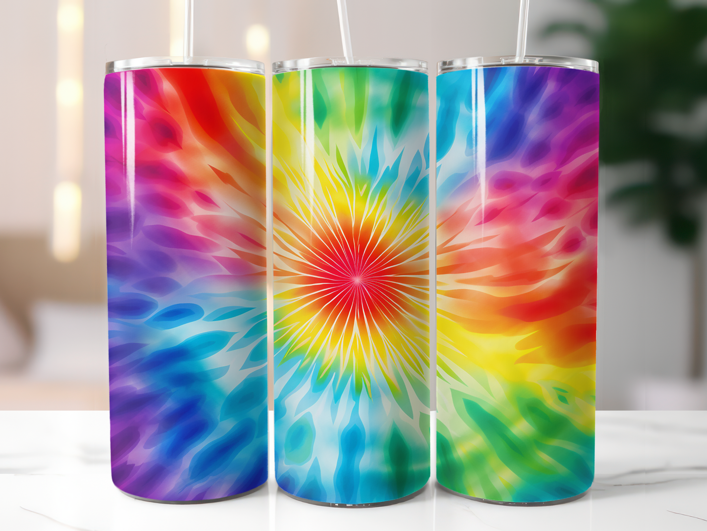 Bright Tie Dye 20oz Tumbler