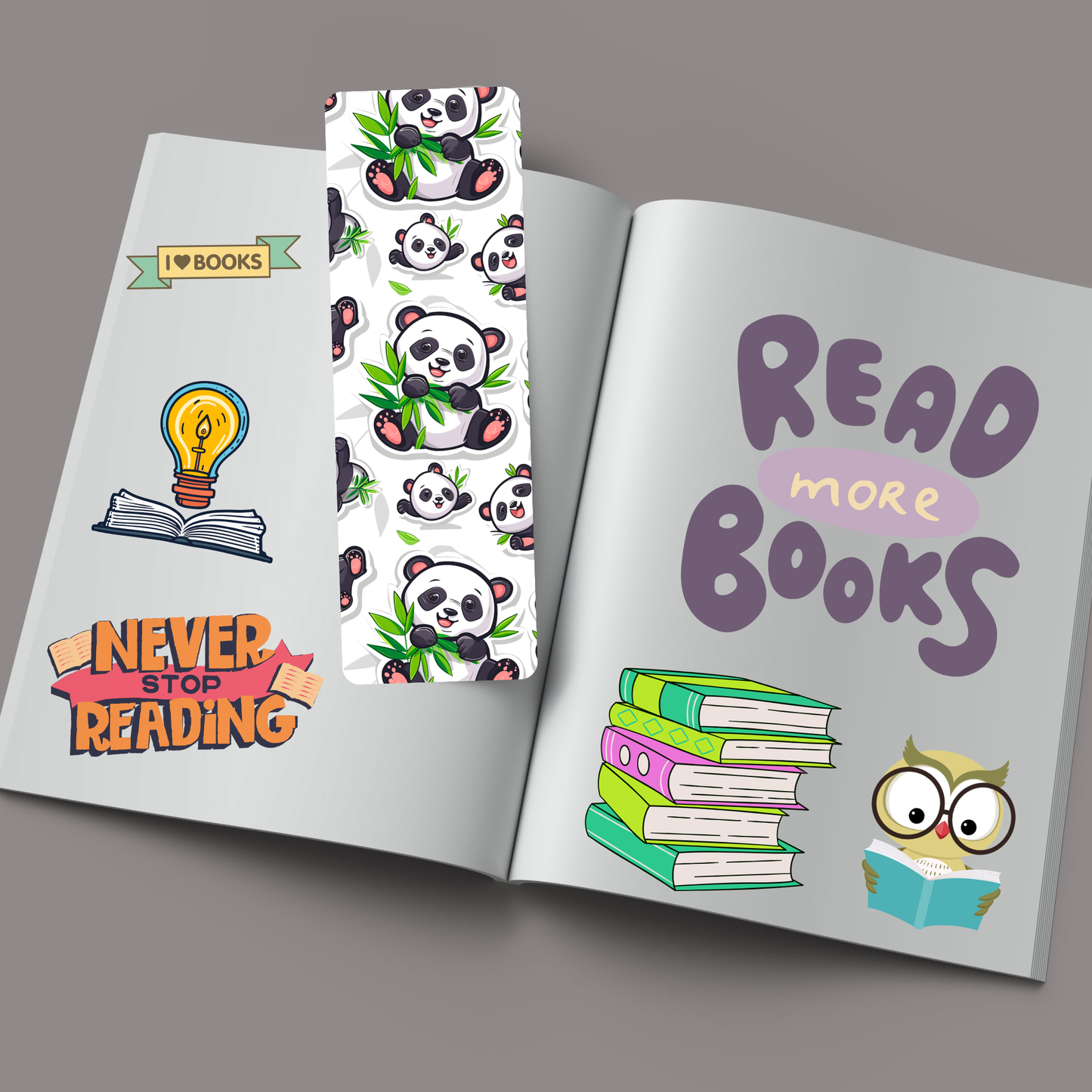 Kids Cute Panda Bookmark