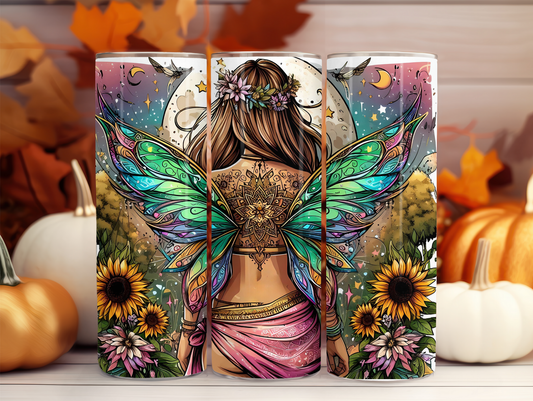 Back of Tattooed Fairy 20oz Tumbler