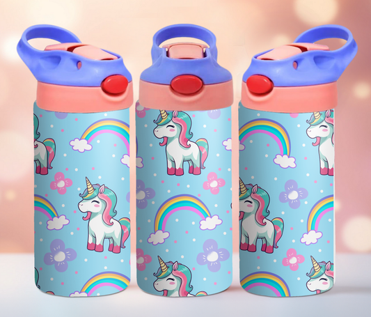 Kids Unicorn & Rainbow 12oz Tumbler