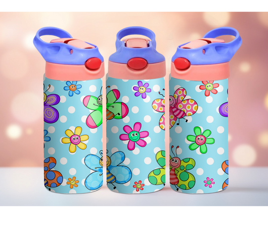 Cute Butterflies 12oz Kids Tumbler