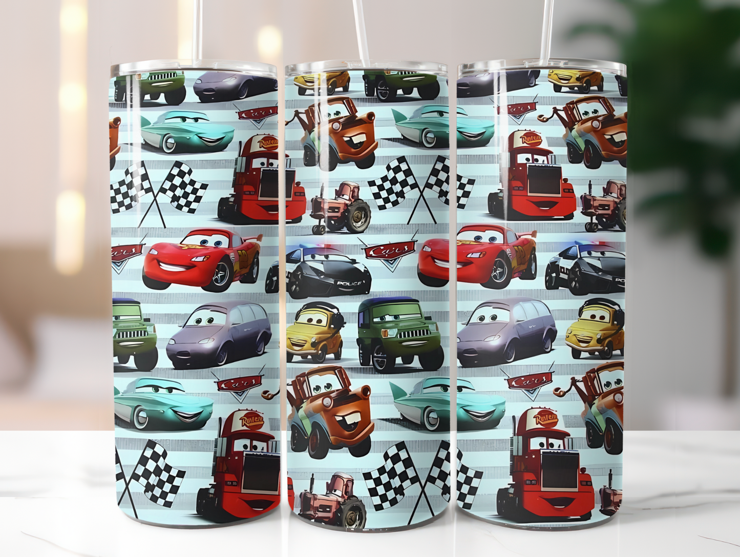 Cartoon Cars 20oz Tumbler