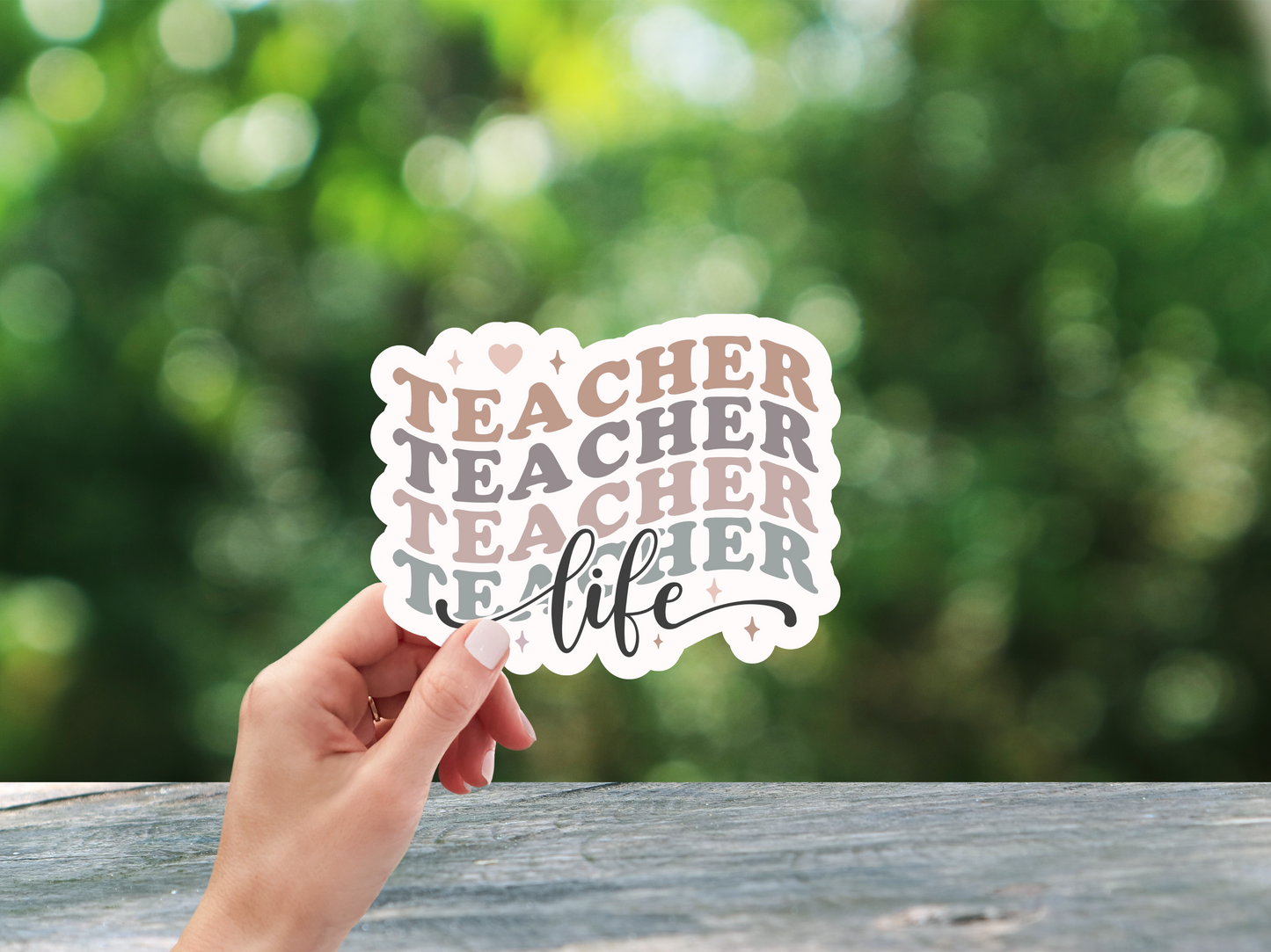 Teacher Life Boho Sticker