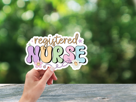 Registered Nurse Pastel Sticker