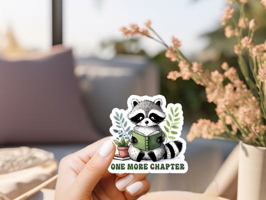 Racoon One More Chapter Sticker