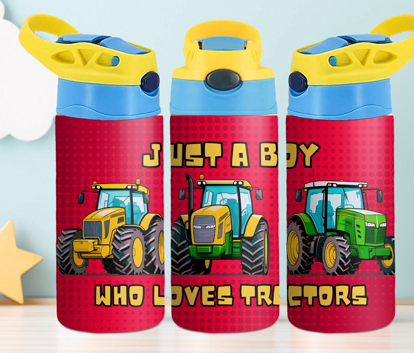 Just A Boy Who Loves Tractors 12oz Tumbler