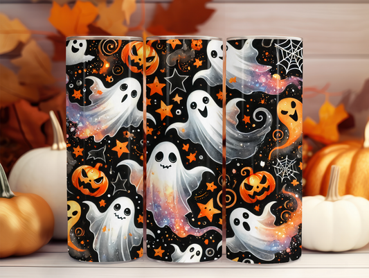 Flying Ghosts & Pumpkins 20oz Tumbler