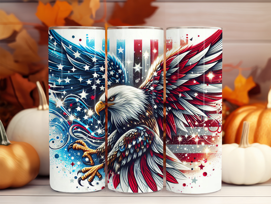 American Flag Eagle 20oz Tumbler