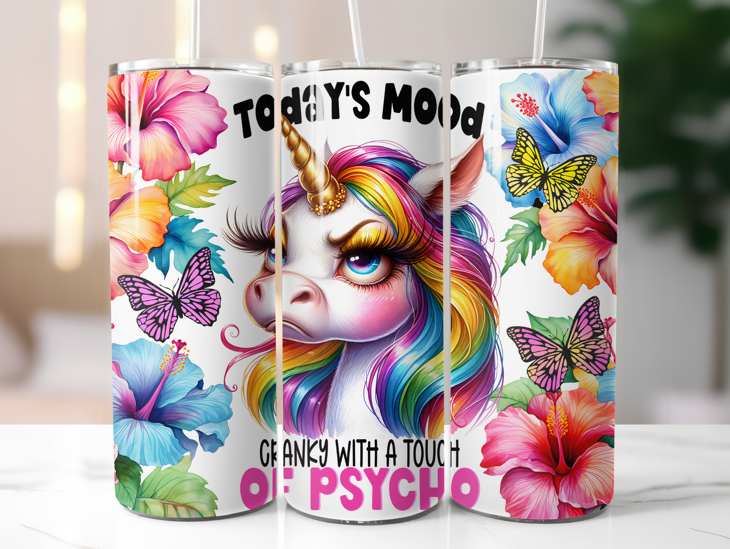 Today's Mood Unicorn 20oz Tumbler