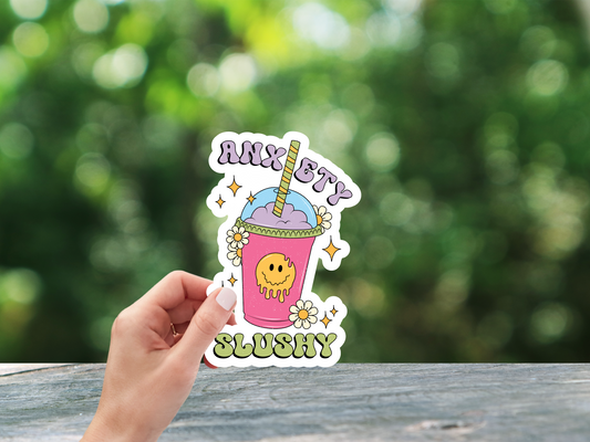 Anxiety Slushy Sticker