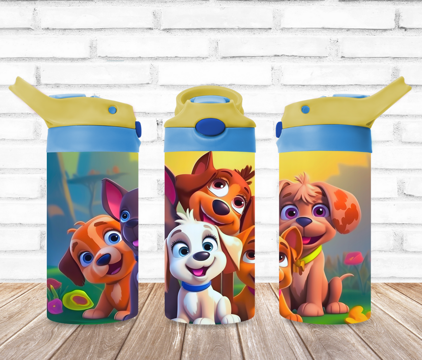 Cute Dogs 12oz Kids Tumbler