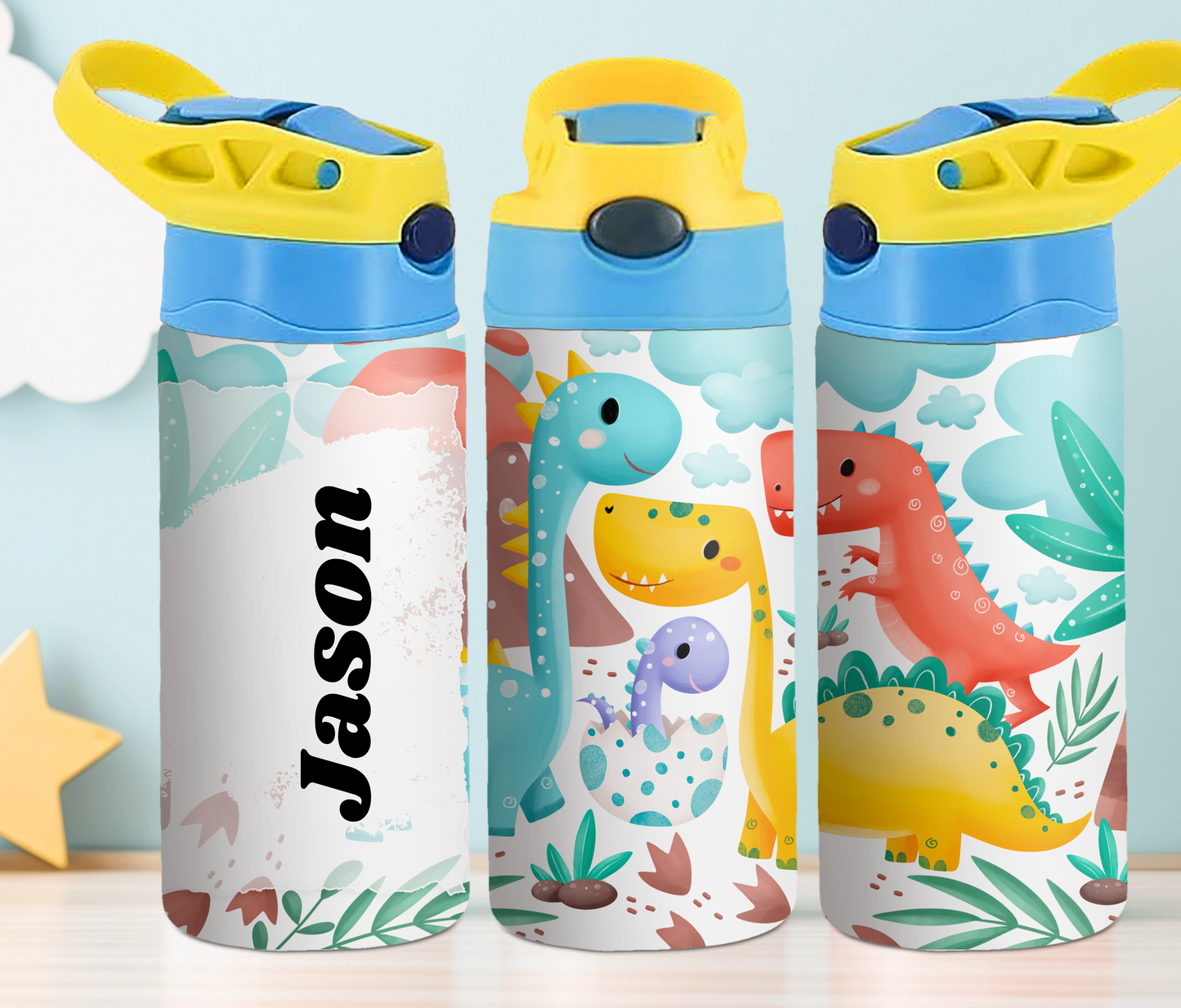 Kids Cute Dino's 12oz Tumbler