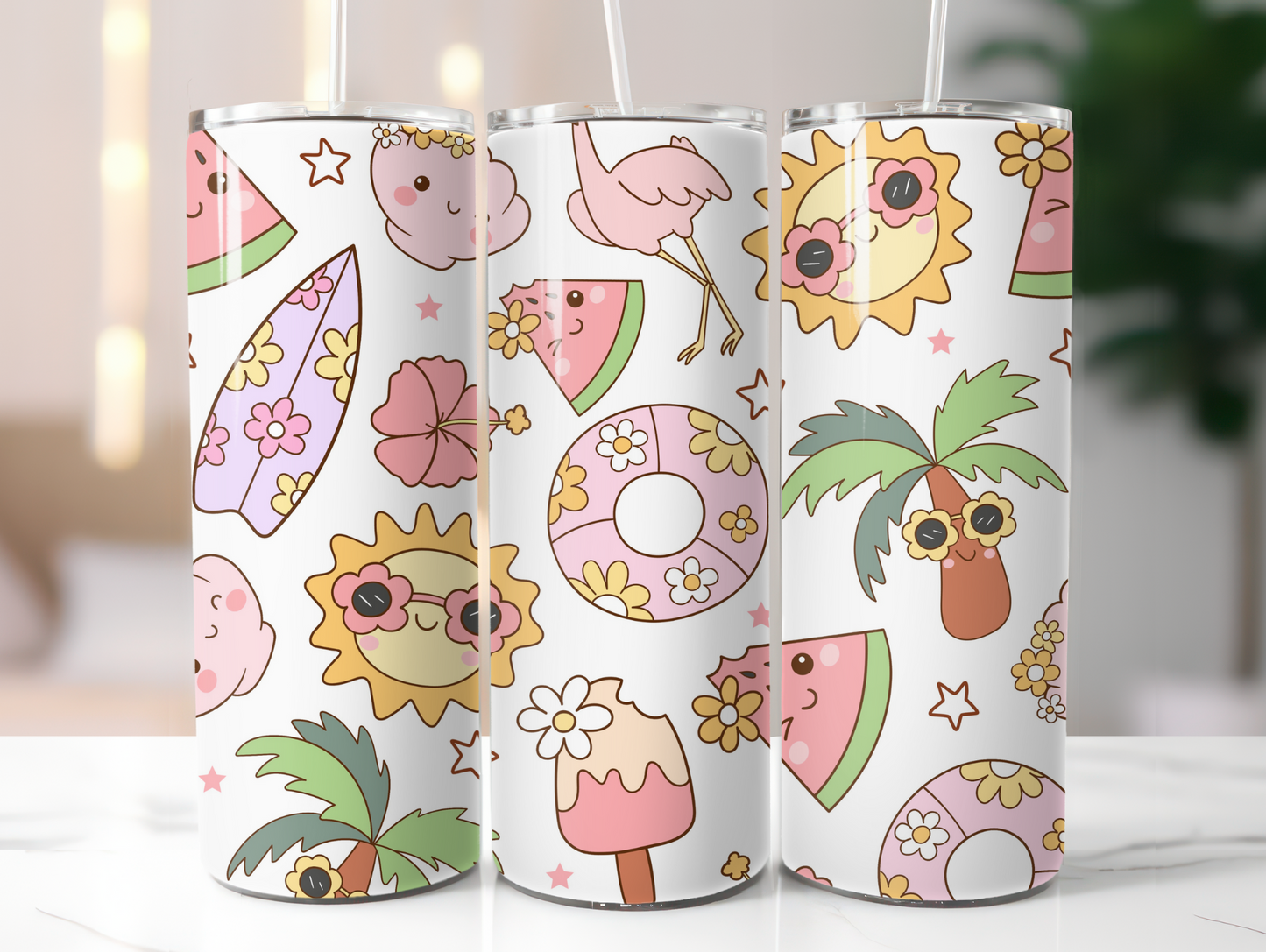 Retro Summer Fun 20oz Tumbler