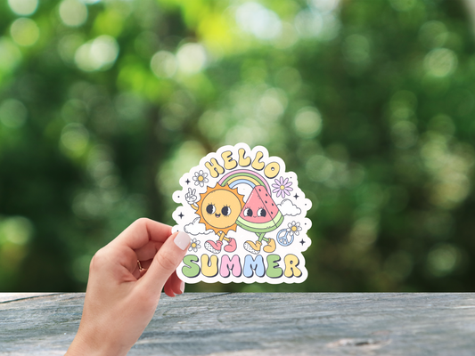 Hello Summer Sticker