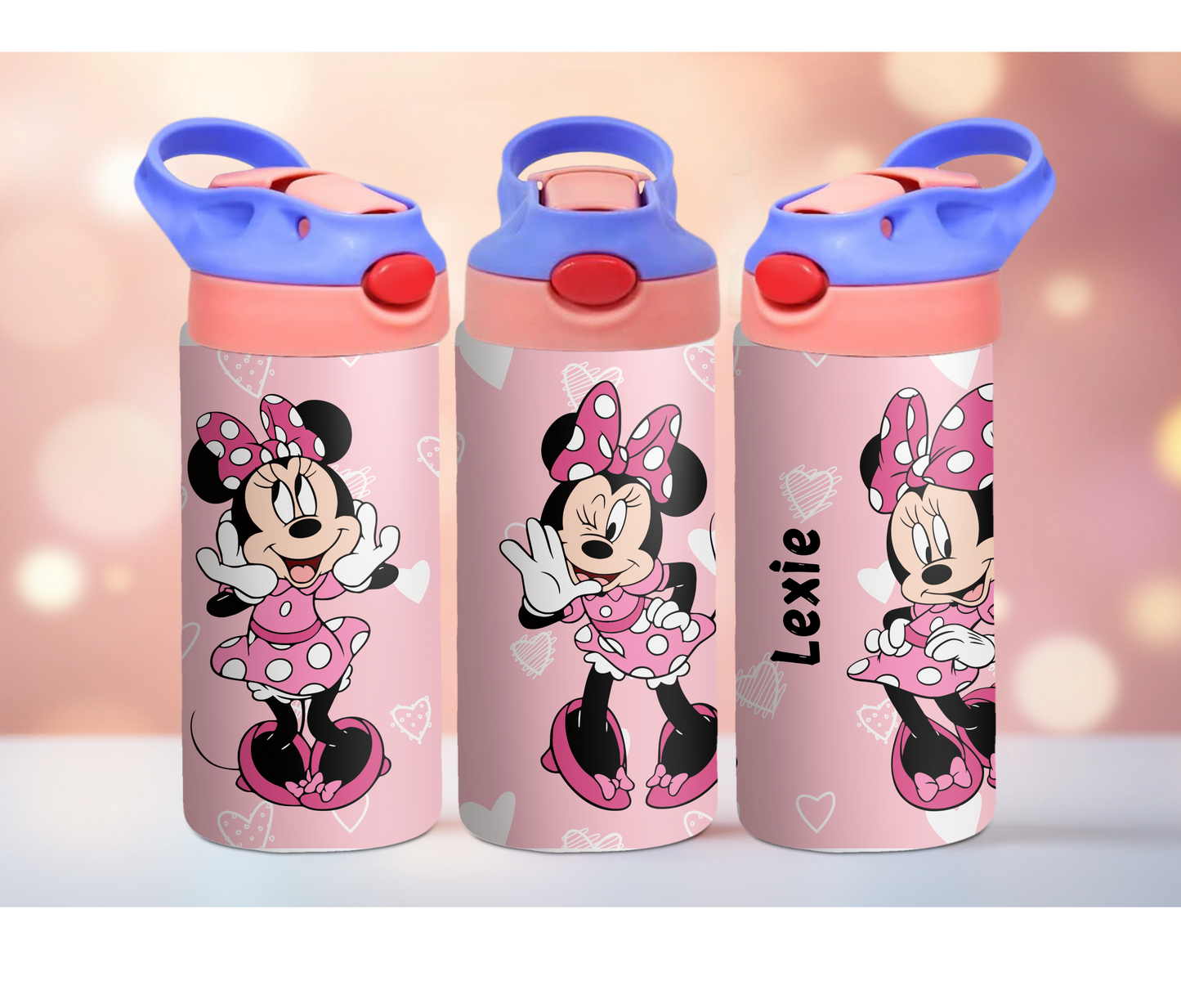 Cute Pink Cartoon 12oz Kids Tumbler