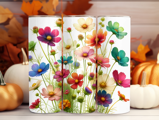 Colorful Wildflowers 20oz Tumbler