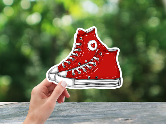 Red Sneakers - Sticker