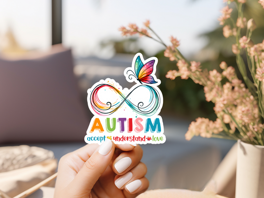 Autism Infinity Circle Sticker