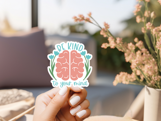 Be Kind To Your Mind Pastel Sticker