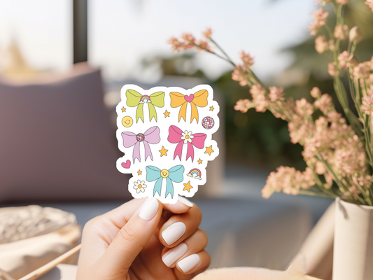 Pastel Bows Sticker