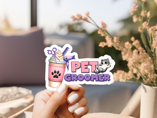 Pet Groomer Sticker