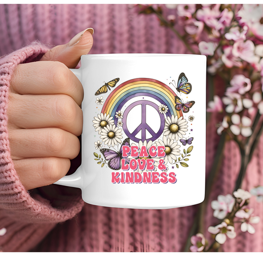 Peace Love Kindness 11oz Mug