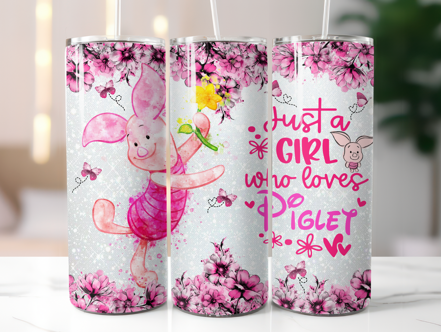 Just A Girl Who Loves Piglet 20oz Tumbler