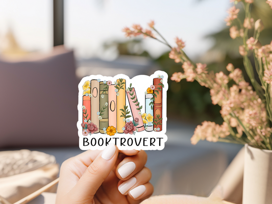 Booktrovert Sticker