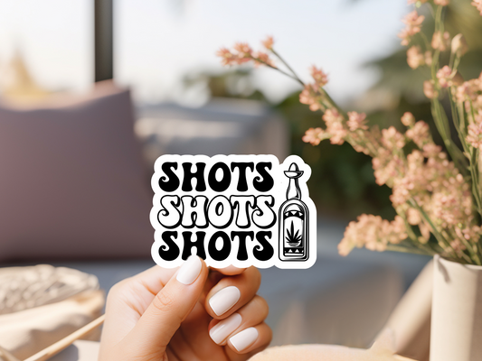 Shot Shot Shot Sticker