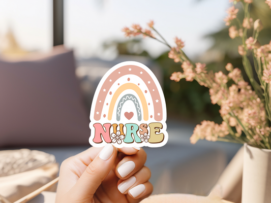 Nurse Rainbow Sticker