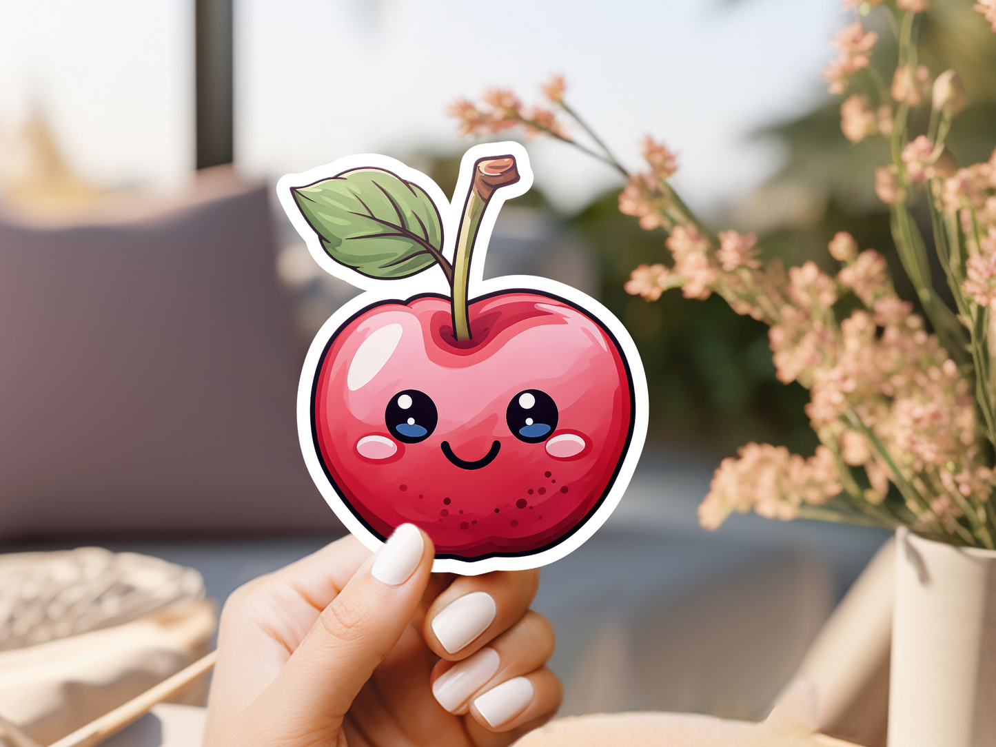 Watercolor Apple Sticker