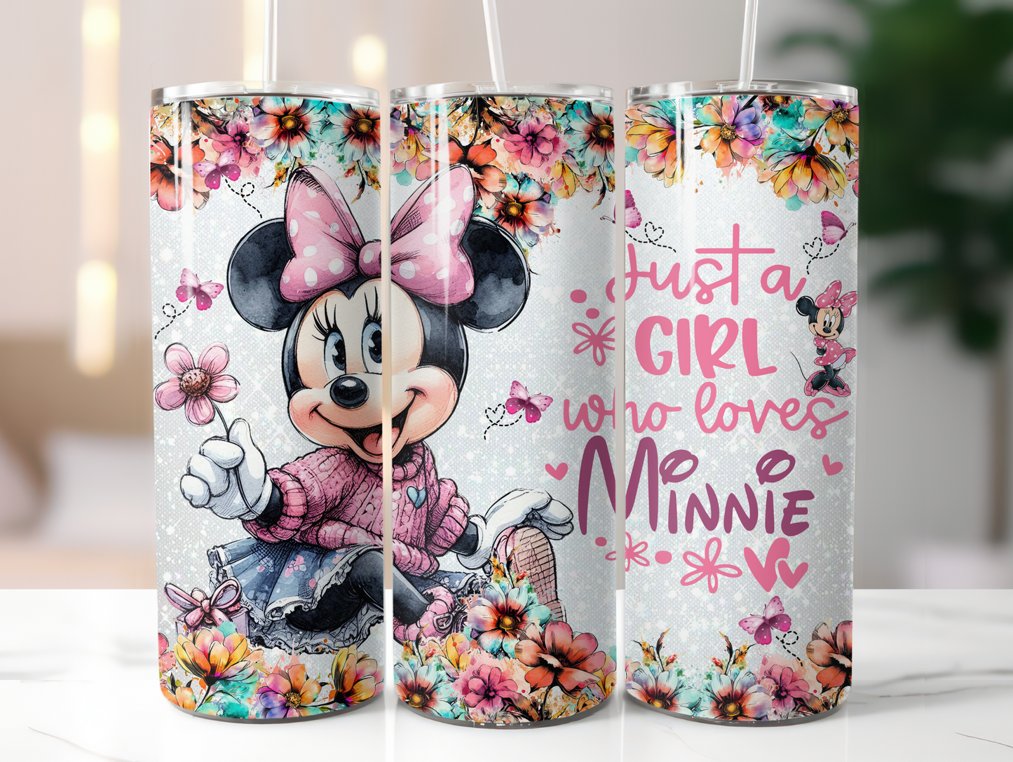 Just A Girl Who Loves Minnie 20oz Tumbler