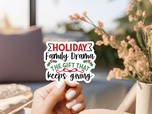 Holiday Family Drama Sticker