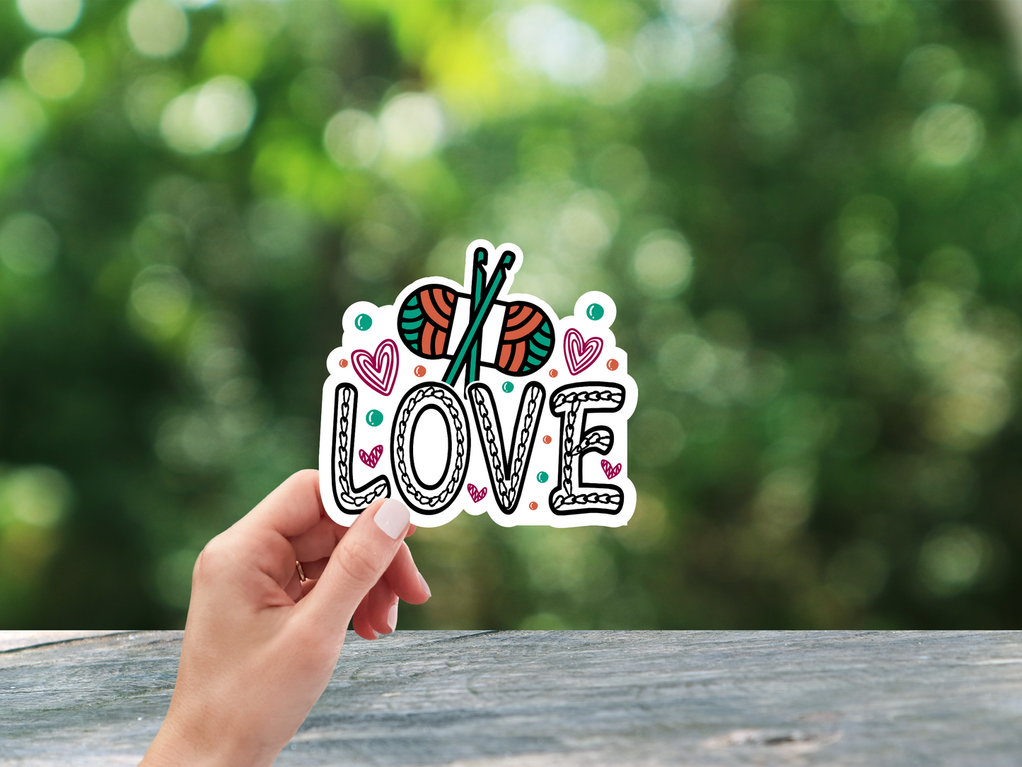 Love Crocheting Sticker
