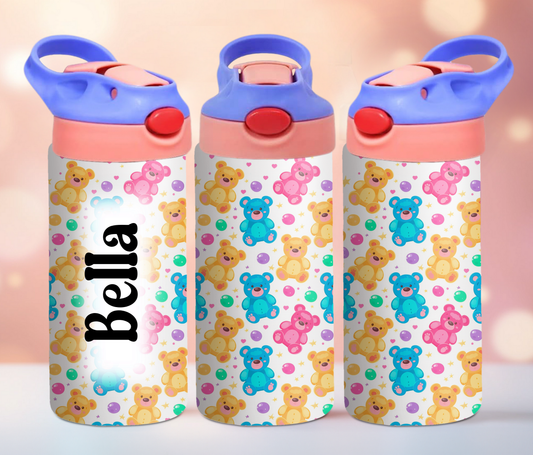 Kids Cute Blue/Teal Bears 12oz Tumbler