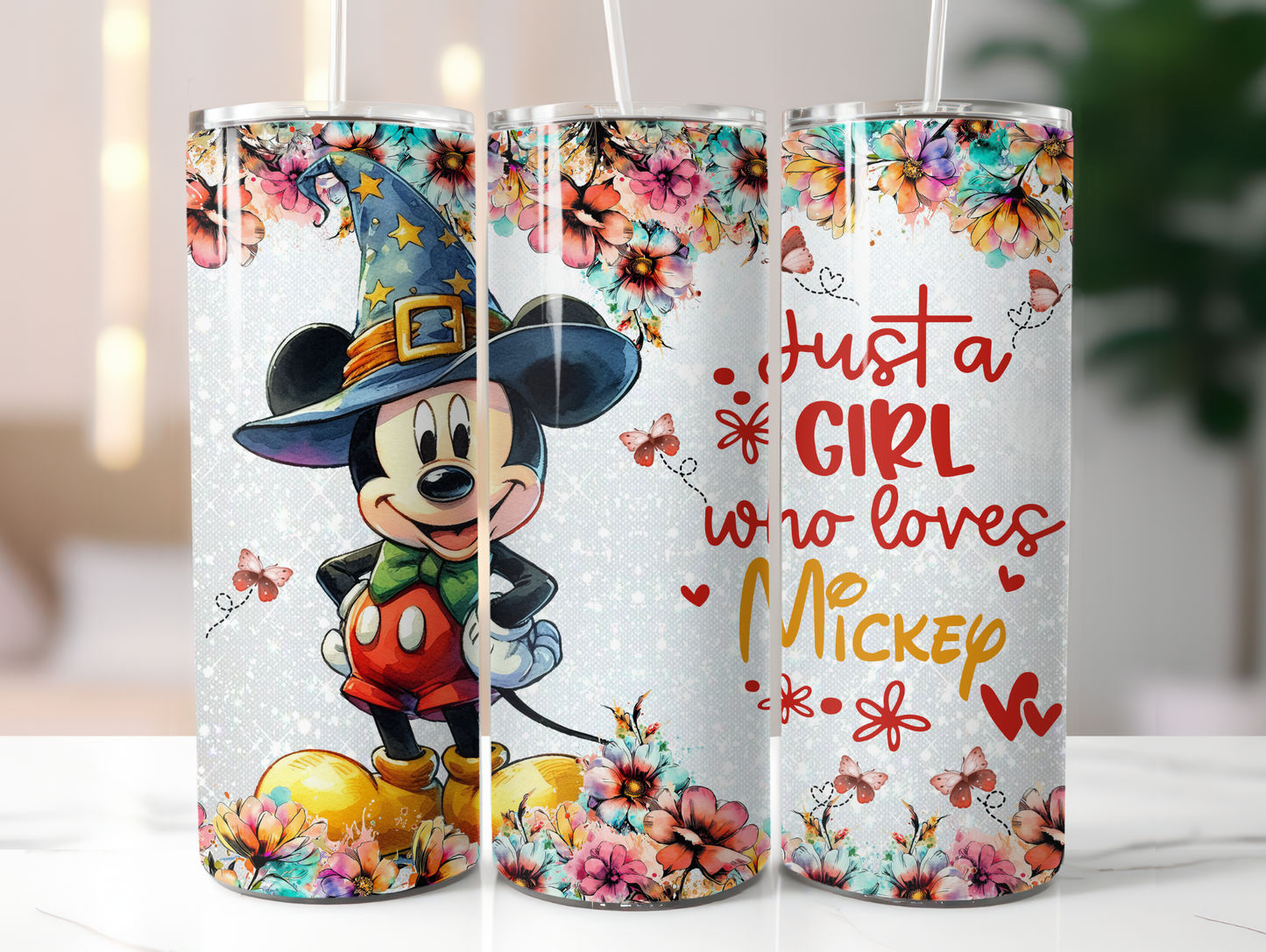 Just A Girl Who Loves Mickey 20oz Tumbler