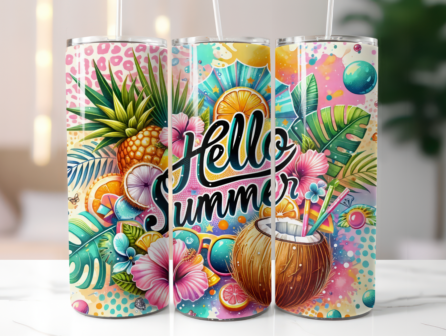 Hello Summer 20oz Tumbler